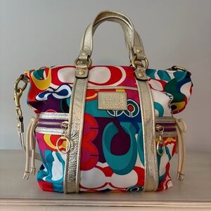 Coach Y2K Poppy Pop C Spotlight Shoulder Bag EUC